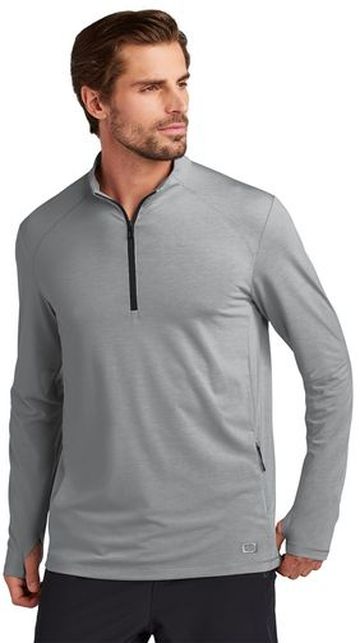 OGIO® Adult Unisex 6.5-ounce, 84/10/6 poly/rayon/spandex Motion 1/4-Zip Pullover Jacket